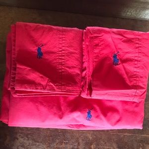 Ralph Lauren Polo Duvet Twin Bedding.